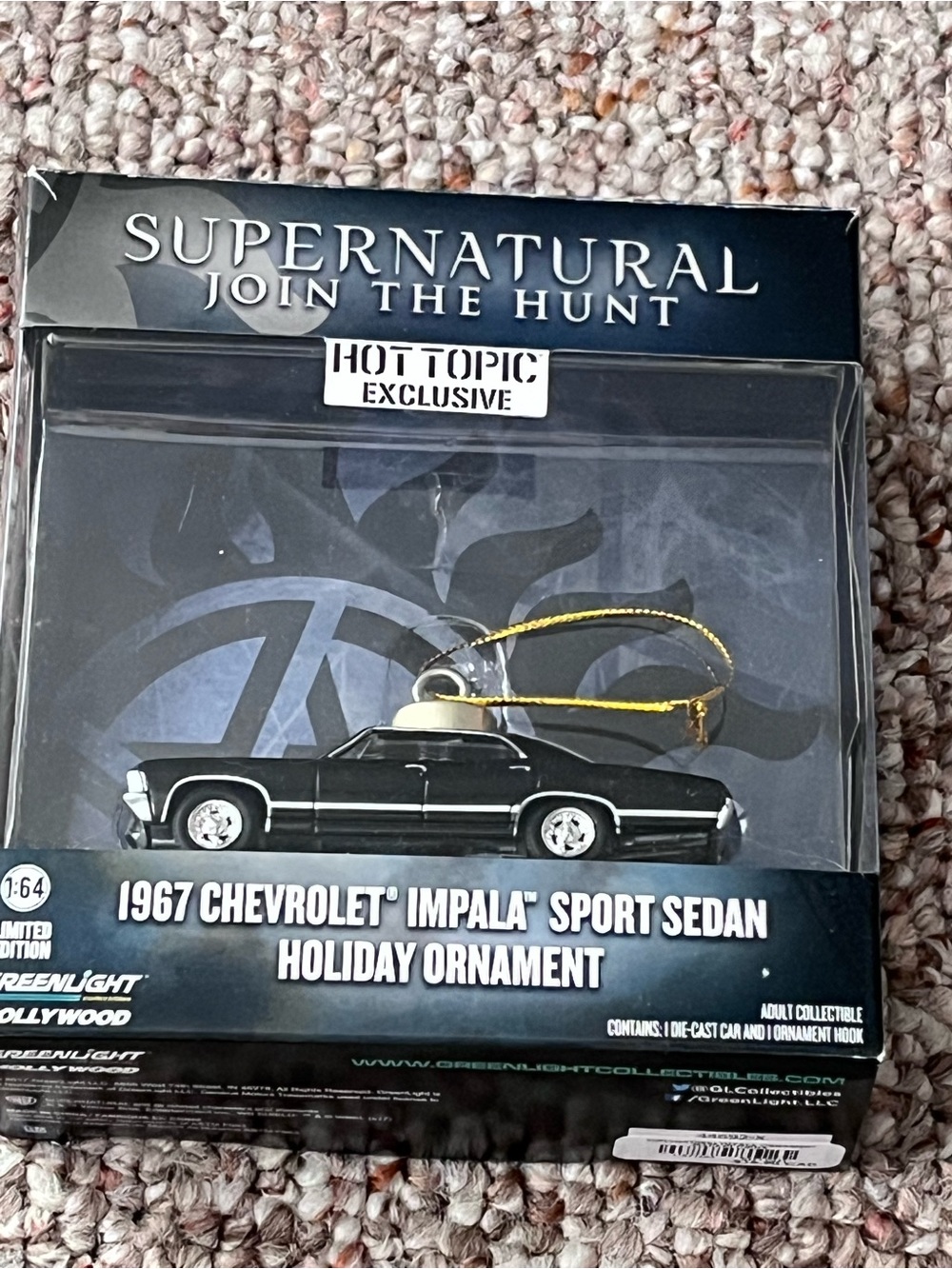 Supernatural 1967 Chevrolet Impala 1:64 Holiday Ornament From Hot Topic